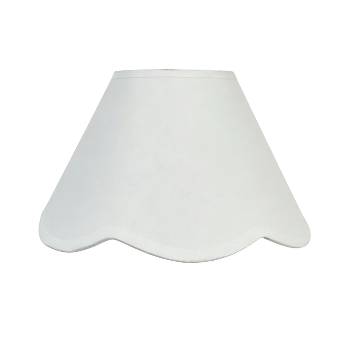 Belle Scallop Shade White 45cm