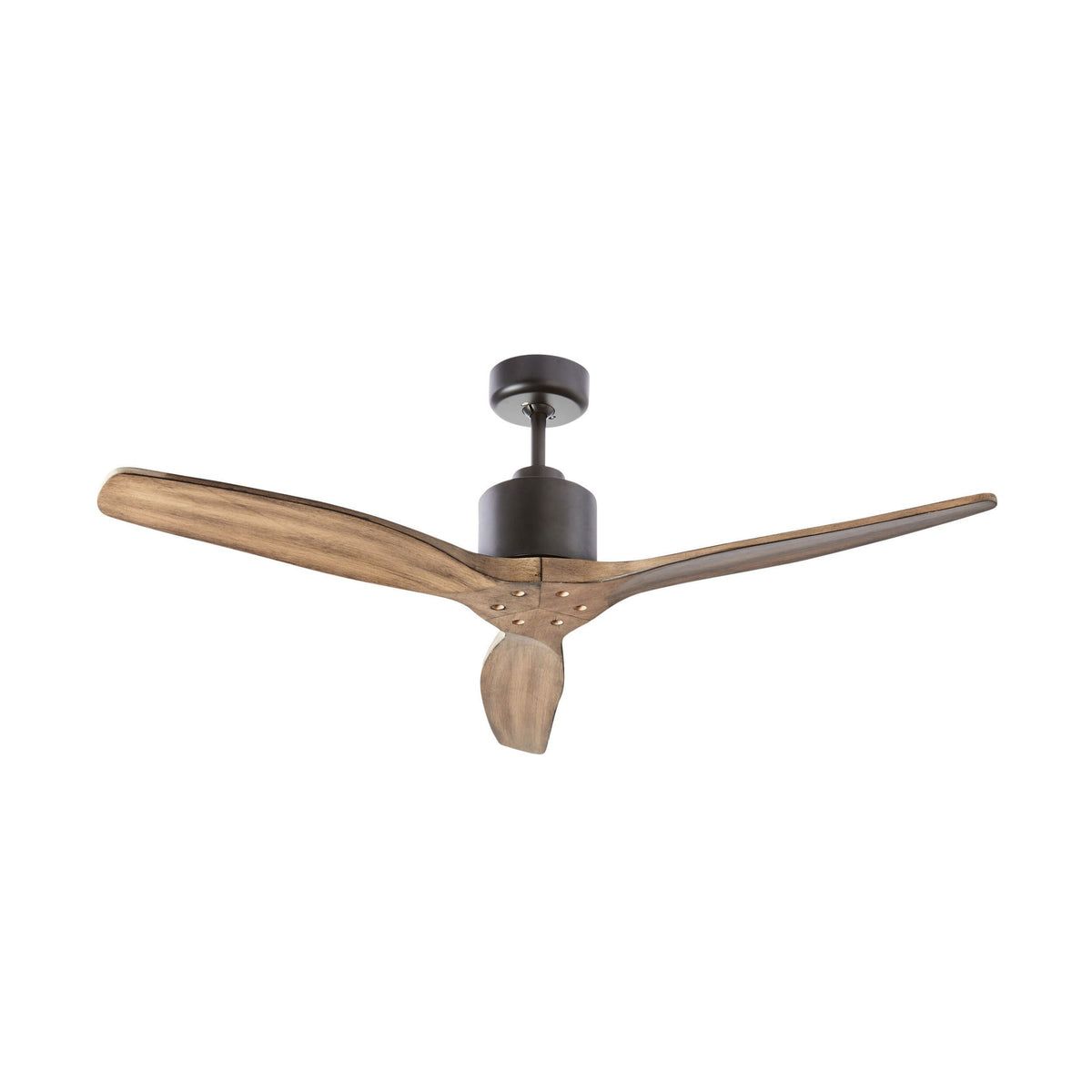 Nadi Indoor DC Ceiling Fan with Remote Black & Ash Wood 122cm Early