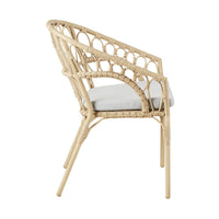 Byron Wicker Dining Chair Natural
