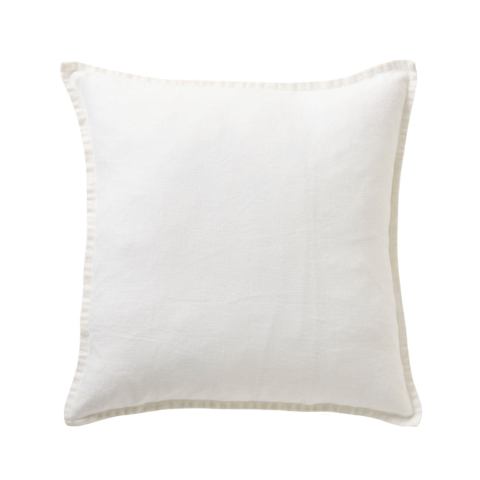 Hamptons French Linen Cushion Antique White 50x50cm
