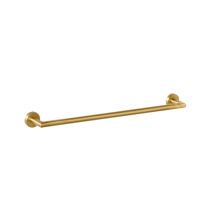 Harper Single Towel Rail 60cm Brushed Brass