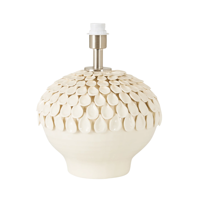 Petra Table Lamp White Base Only 30x27cm