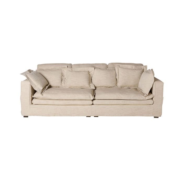 Slouch 3 Seater Sofa Natural Weave