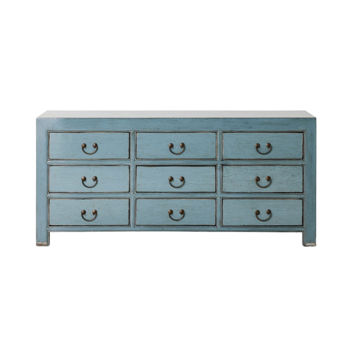 Sansha 9 Drawer Chest Dove Grey