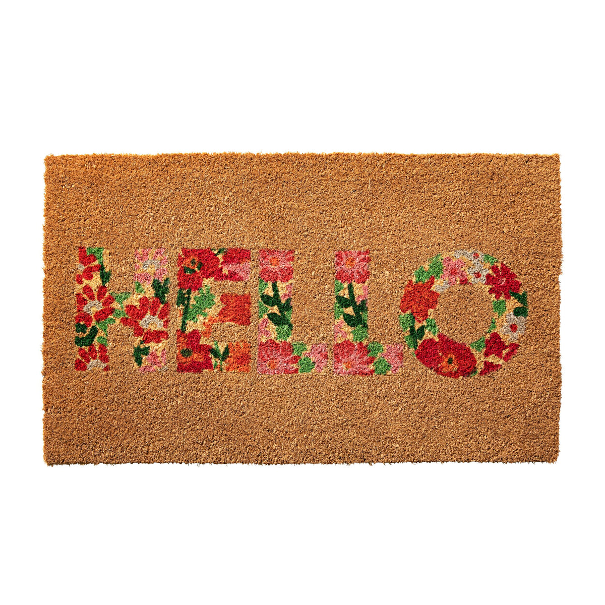Hello Flower Door Mat 45x75cm Early Settler AU