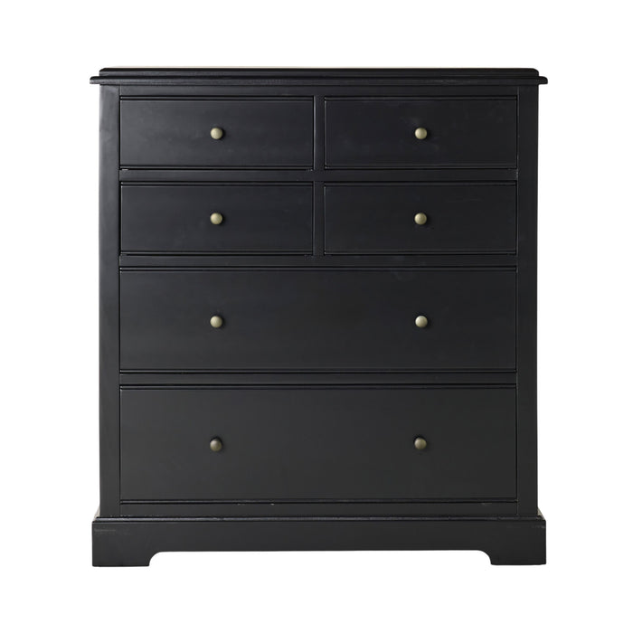 Clover 6 Drawer Chest Black