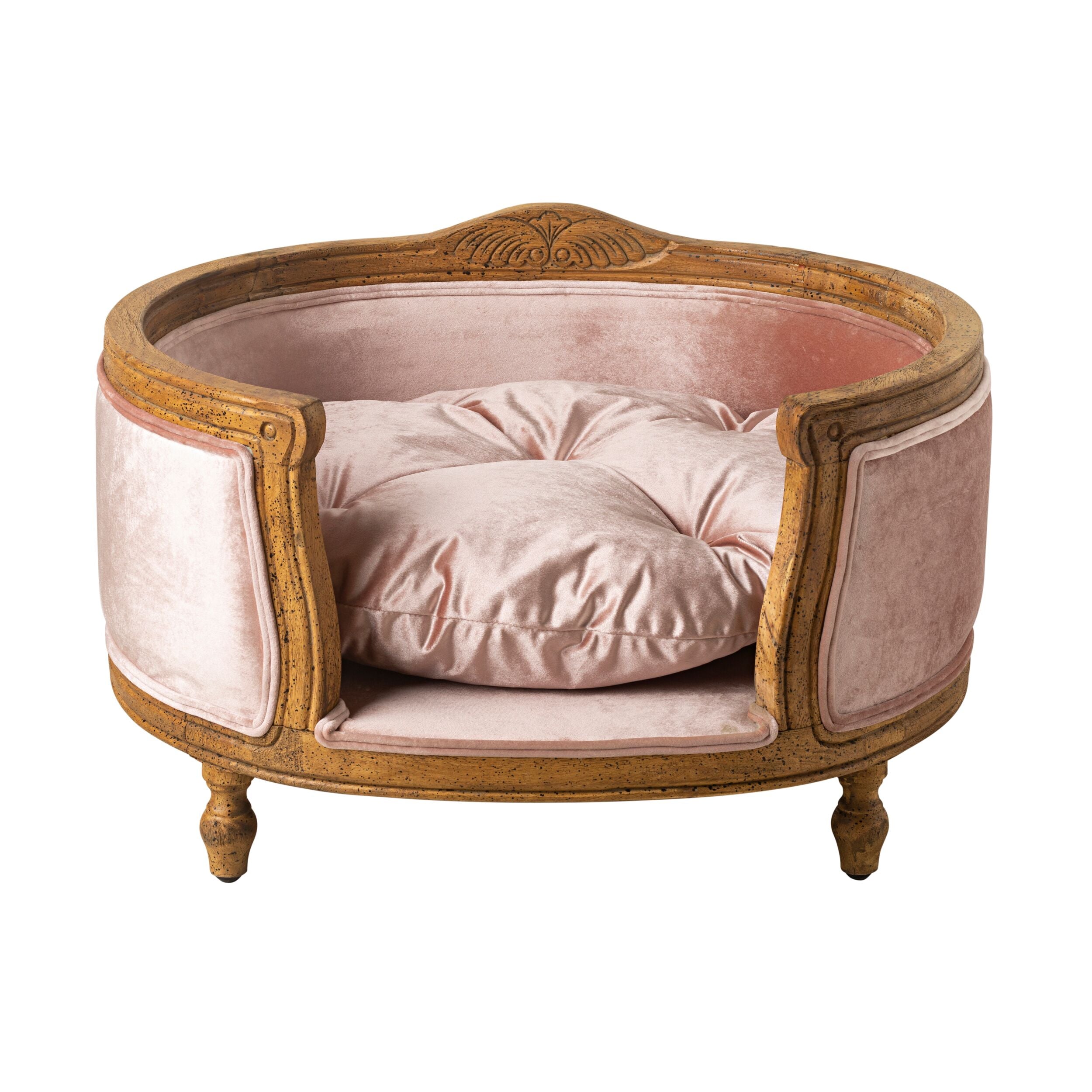 Luxe Dog Bed Blush Pink 75x70x44cm
