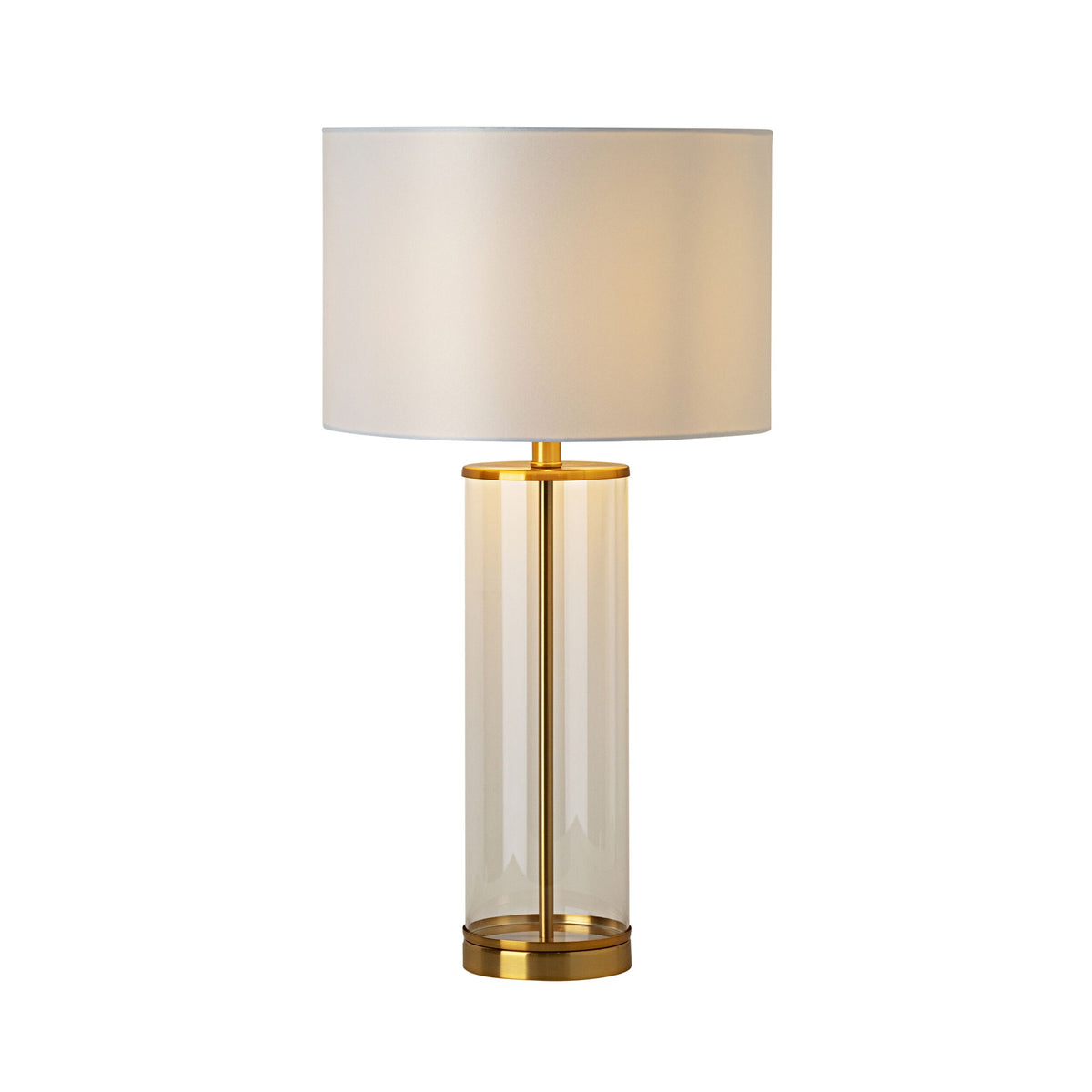 Glass and deals gold table lamp