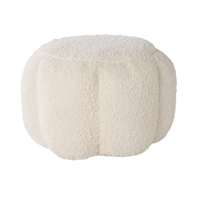Bindi Boucle Scalloped Pouf