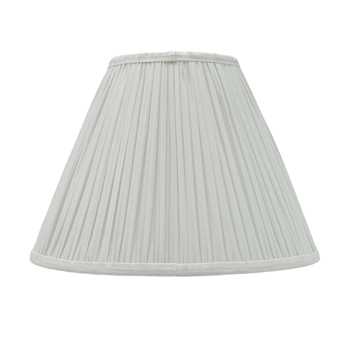 Audrey Pleated Tapered Shade White 25cm