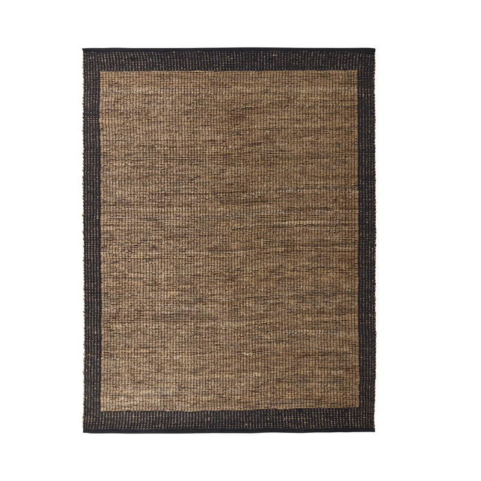 Alhambra Border Jute Rug Walnut 240x300cm