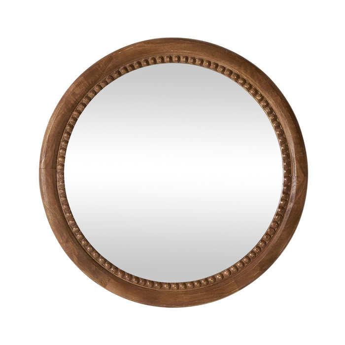 Gosford Bobble Wooden Round Mirror 61cm