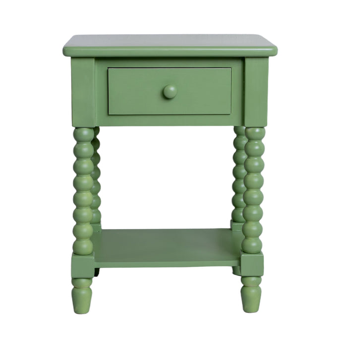 Maisie 1 Drawer Bedside Green