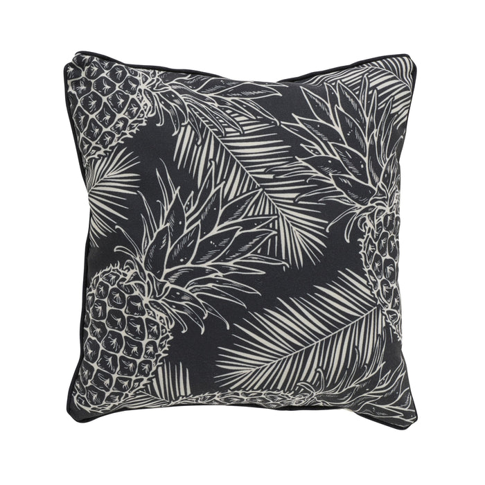 Aruba Achromatic Pineapples Outdoor Cushion 45x45cm