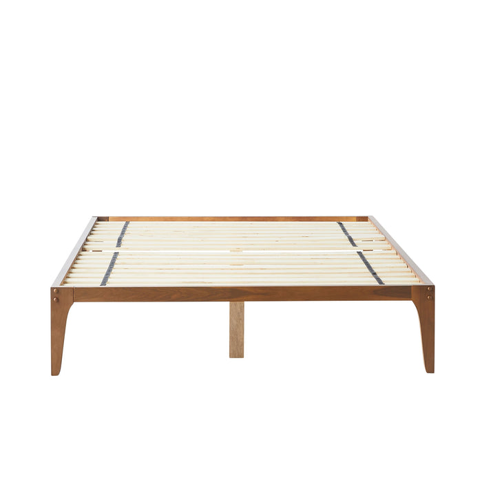 Vincent Double Bed Base Walnut
