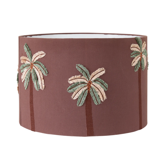 Embroidered Palm Shade Brown 45cm