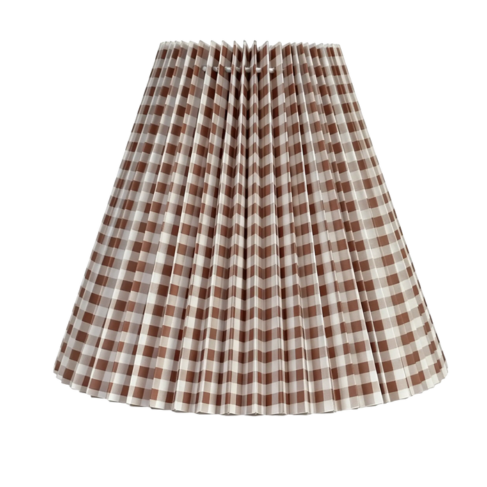 Lucille Pleated Tapered Shade Taupe 35cm