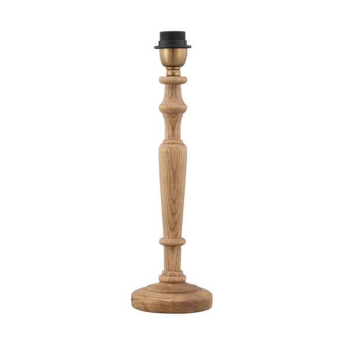 Wellington Oak Wood Table Lamp Base 12x12x36cm