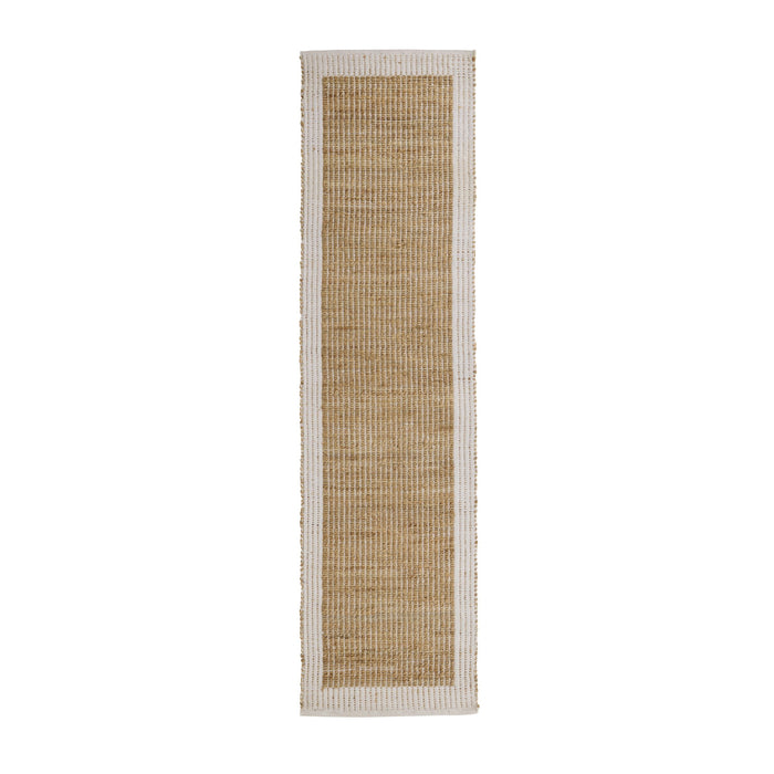 Alhambra Border Jute Runner Wheat 80x300cm