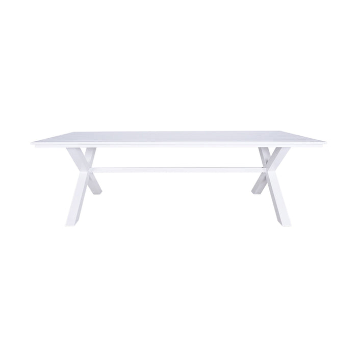 Blake Aluminium Dining Table 240cm White