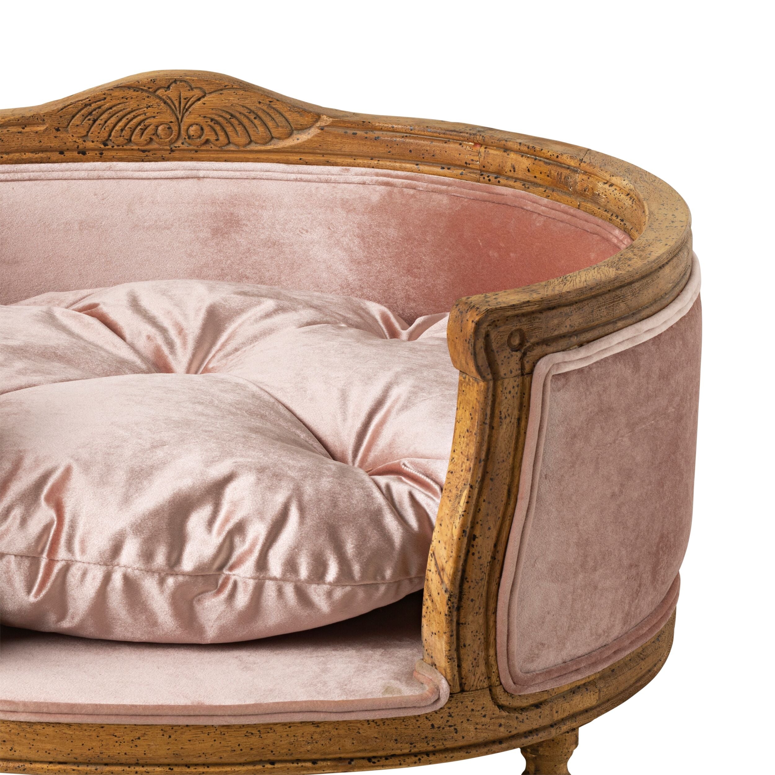 Luxe Dog Bed Blush Pink 75x70x44cm