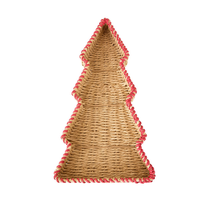 Mistletoe Christmas Tree Tray