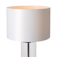 Aahana Glass Chrome Table Lamp 70 x 38cm