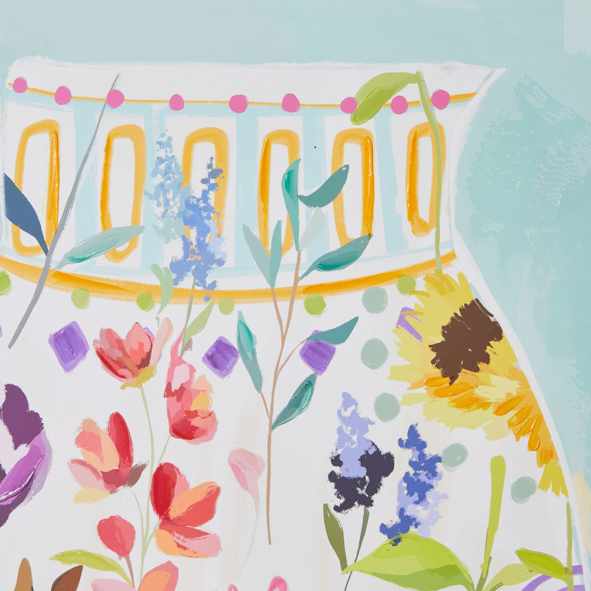 Salon Flora Ginger Jar Framed Canvas 80x120cm Early Settler AU