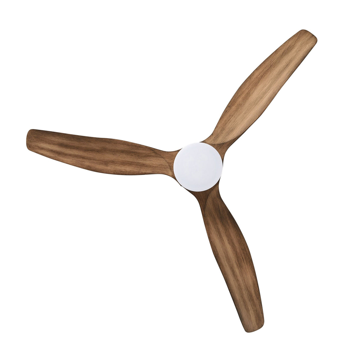 Nadi Indoor DC Ceiling Fan with LED Light & Remote Black & Ash Wood