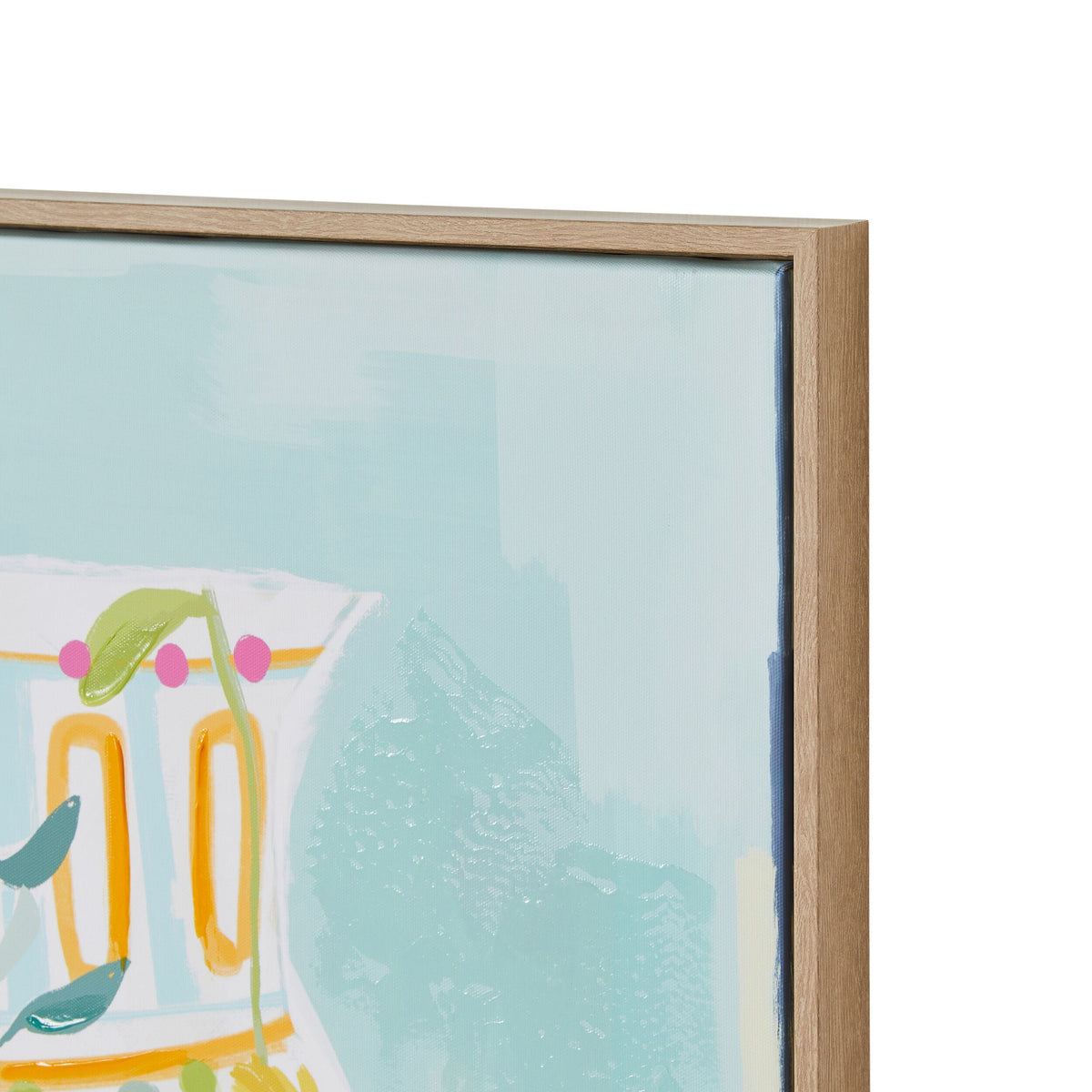 Salon Flora Ginger Jar Framed Canvas 80x120cm Early Settler AU