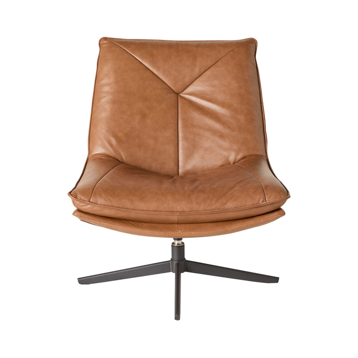 Dean Swivel Chair Dakota Vintage Saddle