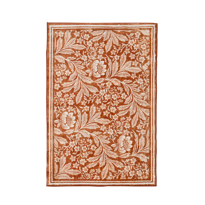 Florentine Silky Soft Washable Doormat Rust 60x90cm