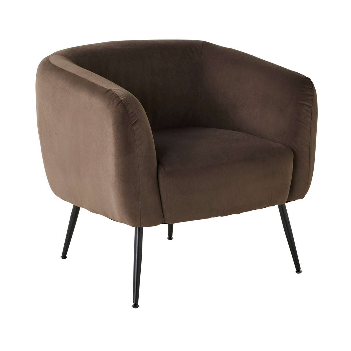 Kianna Occasional Chair Velvet Chocolate – Early Settler Australia
