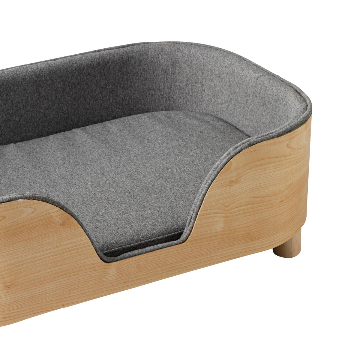 Wooden Grey Pet Bed 75x50x27cm Early Settler AU