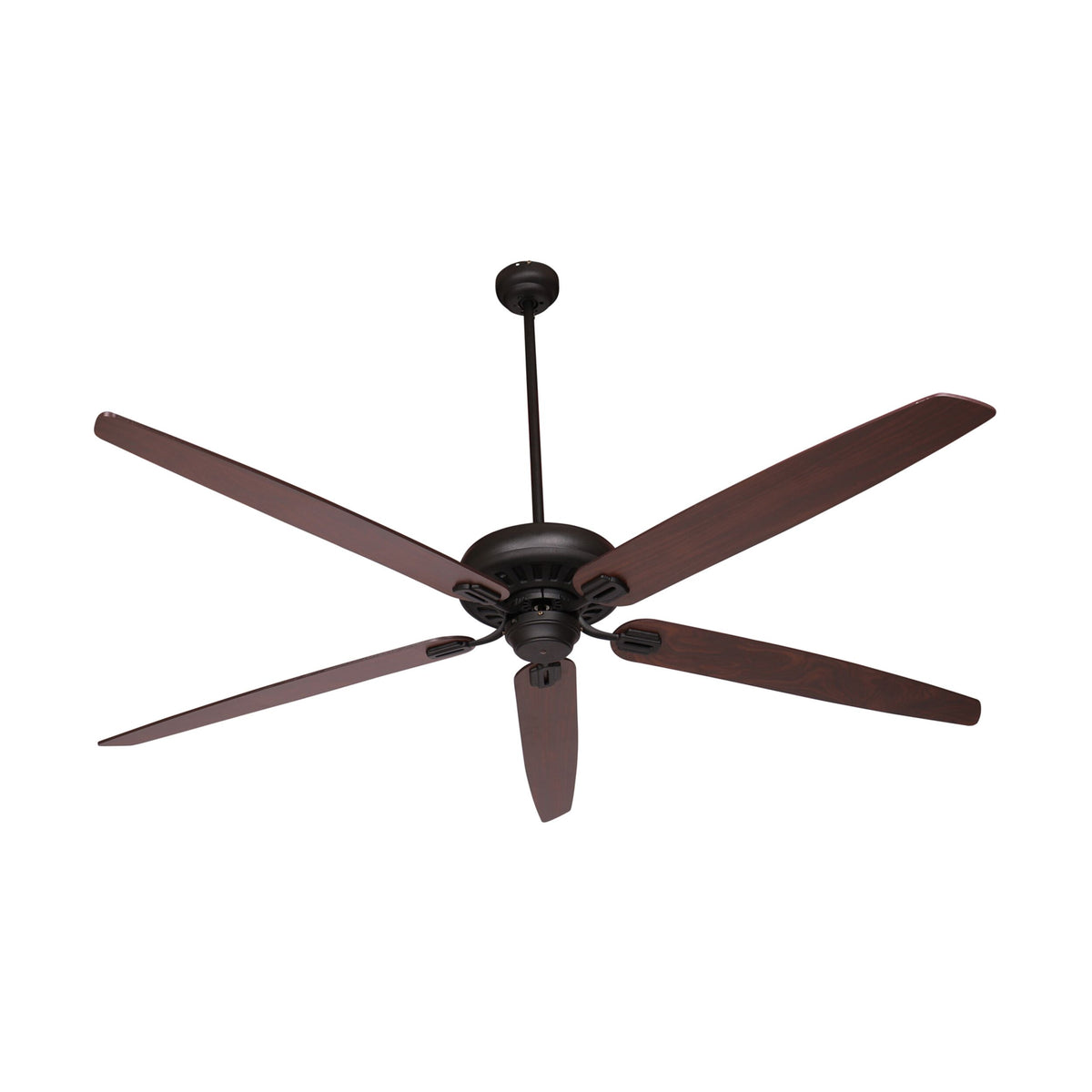 Byron Indoor AC Ceiling Fan Black & Walnut/Mahogany Finish 178cm