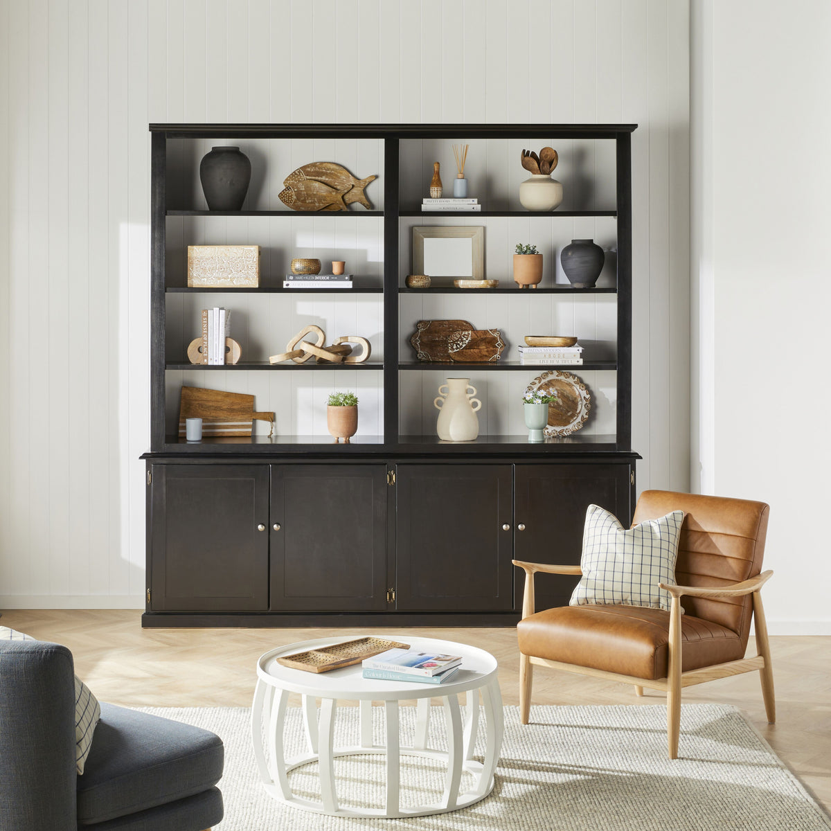 Ink Round Coffee Table White Early Settler AU