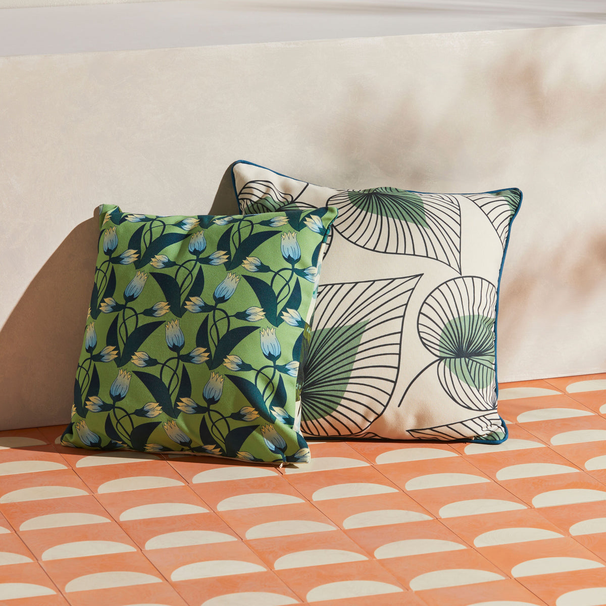 Aruba Lilly Pad Cushion 45x45cm Early Settler AU