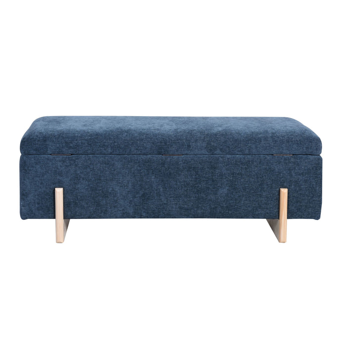 Sara Storage Bench Mineral Blue