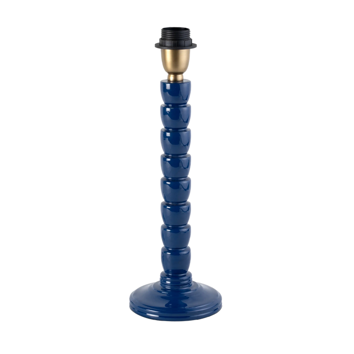 Mercado Wooden Table Lamp Navy Peony Base Only 12x28cm