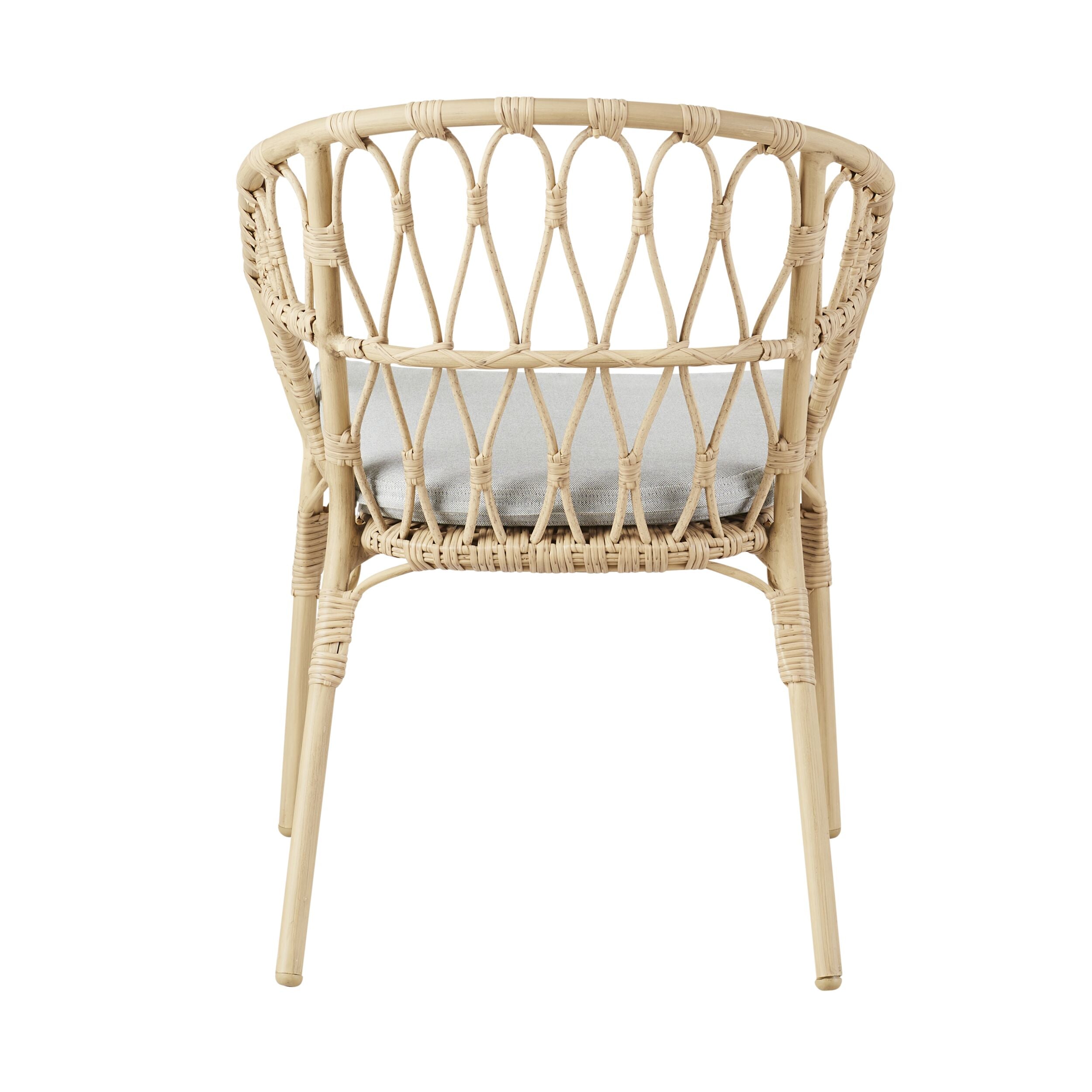Byron Wicker Dining Chair Natural