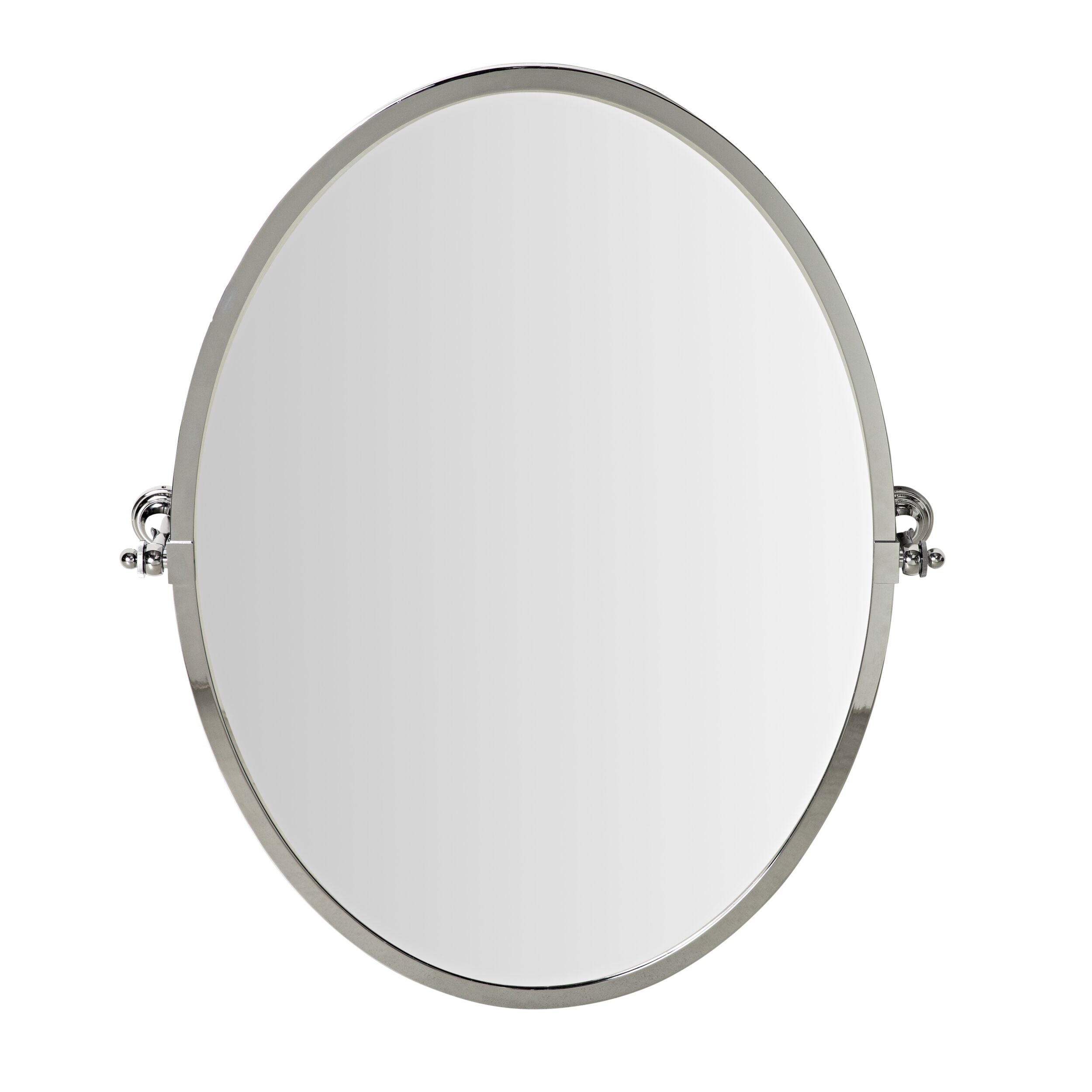 Hayden Oval Pivot Mirror Chrome