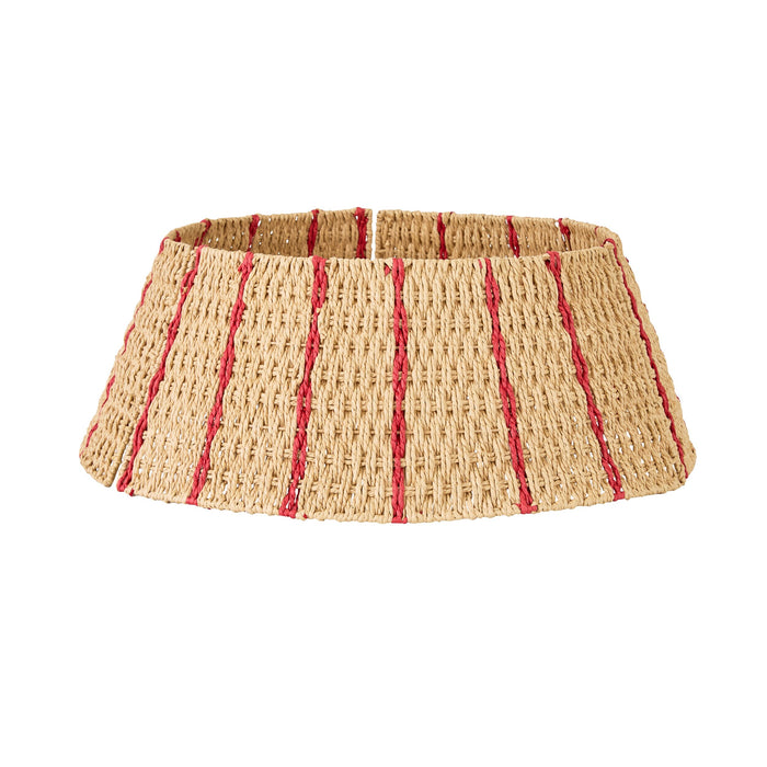 Mistletoe Woven Christmas Tree Skirt