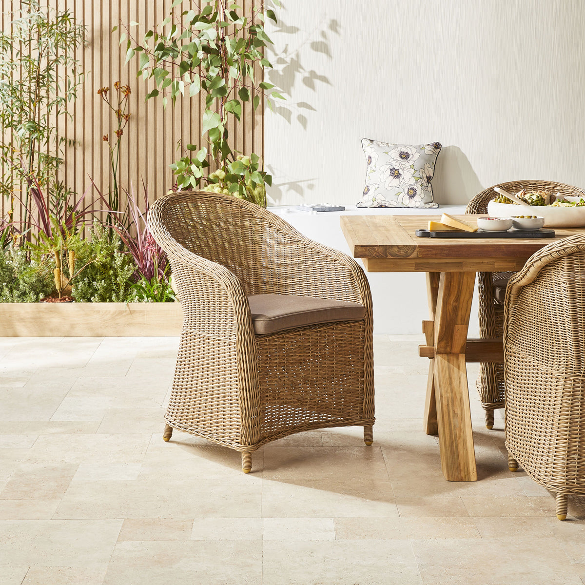 Verdun Dining Chair With Cushion Natural Early Settler AU