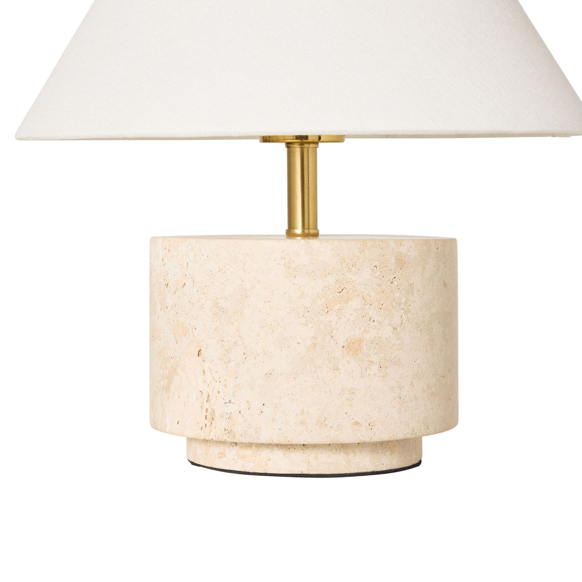 Paola Round Travertine Table Lamp 35cm – Early Settler Australia