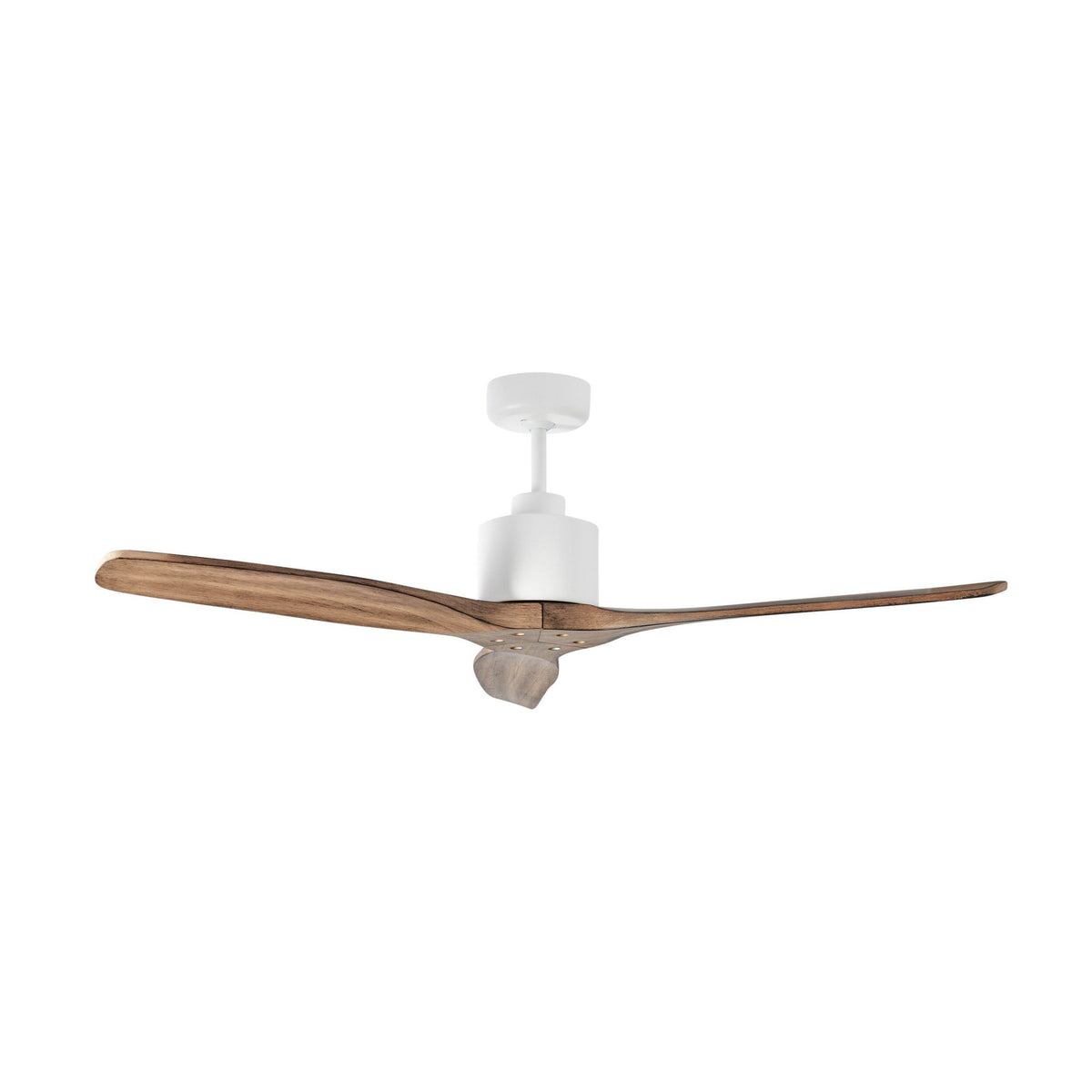 Nadi Indoor DC Ceiling Fan with Remote White & Ash Wood 122cm Early