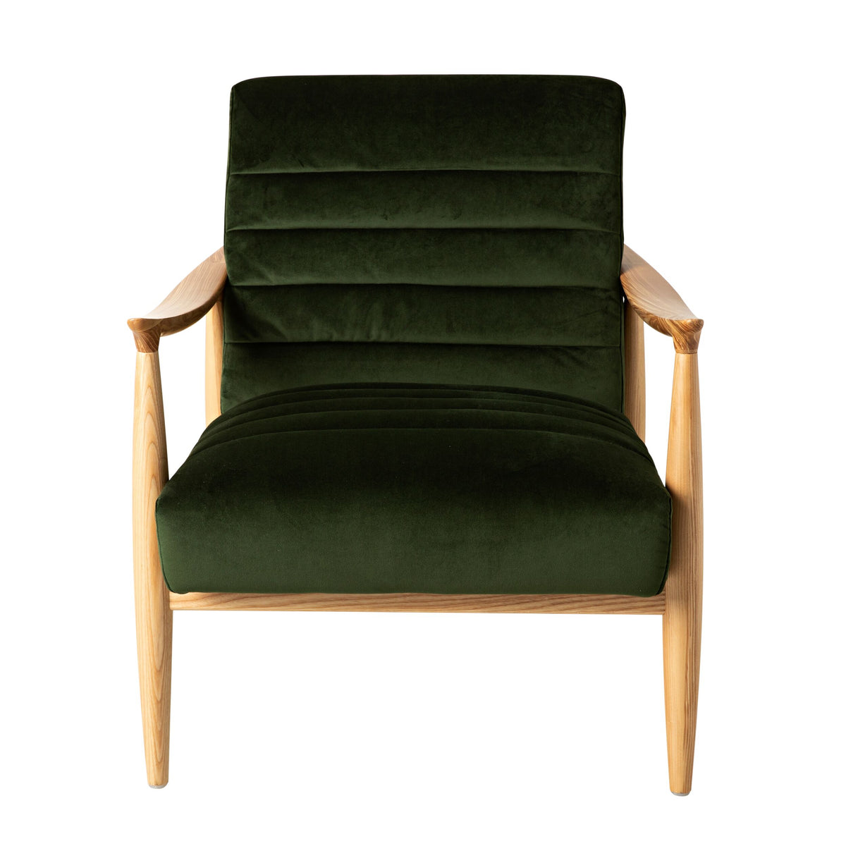 Olive green velvet discount armchair