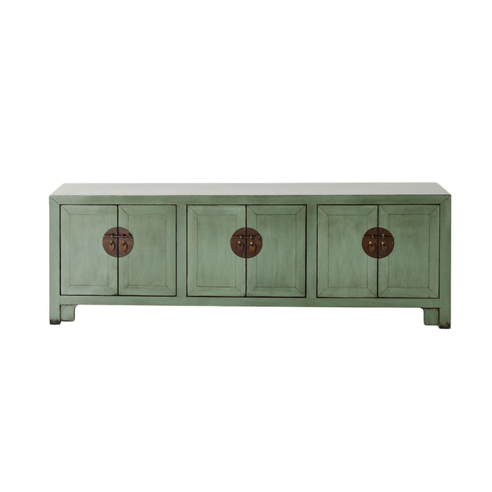 Sansha 6 Door TV Unit Sage Green