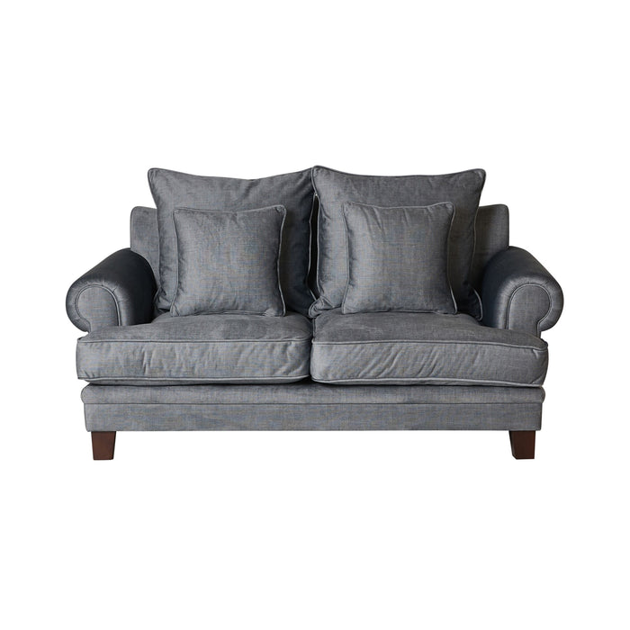 Lisette 2.5 Seater Velvet Sofa Aura Storm