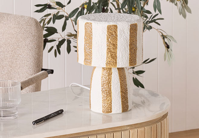 Paxton Table Lamp Brass 68x35cm