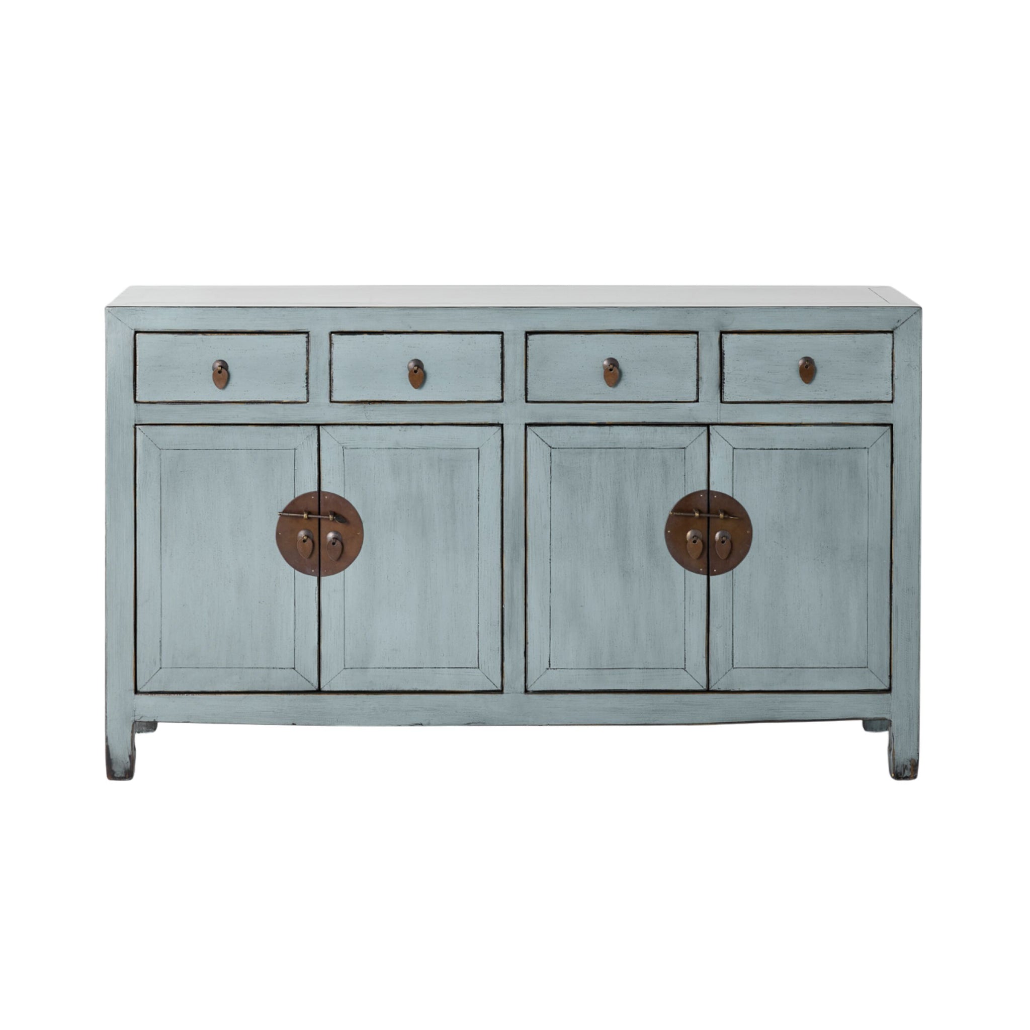 Sansha 4 Door & 4 Drawer Sideboard Dove Grey